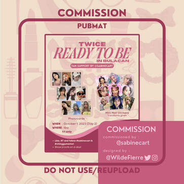 TWICE Fan Support PUBMAT for Sabine