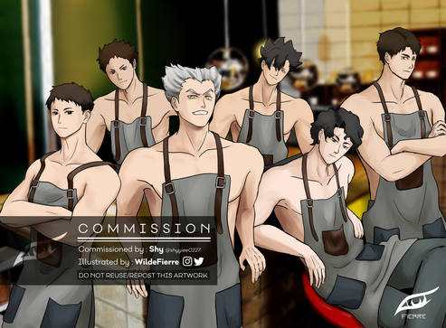 Haikyuu Cafe [Rendered Sketch] for Shy