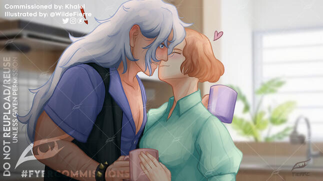 OC!Ludwig x Haru for Khalel